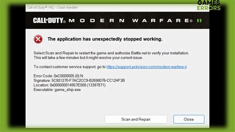 game_ship.exe mw2|Fix Modern Warfare 2 and Warzone 2 game